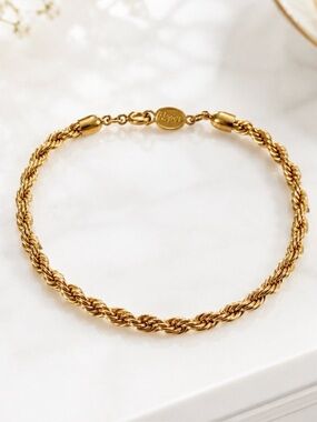 Napier Gold-Tone Rope Chain Bracelet